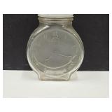 Vintage 15 Cent Glass Clock Jar with Lid