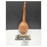 26"H Gourd, Home Sign & Shakers +