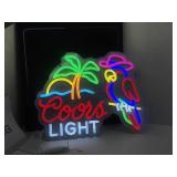 New Coors Light Parrot LED Sign 13" x 12"