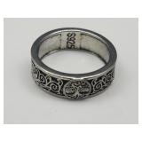 New 925 Silver Tree of Life Ring Sz 10