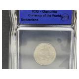 ICG Genuine 1966 Switzerland 10 Rappen