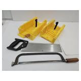 2 Miter Boxes & Saws