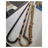 Walking Stick Lot  26 to 37" h