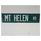 24" DBL Sided MT HELEN RD Metal Sign