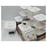 Lot of Click Clack Storage Canisters