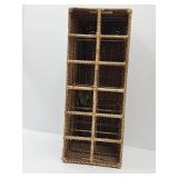 Wicker Wine Holder  Basket 10 x 12 x 26"