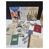 LOT 1914 German Miltary Bk, Postcards, Certificat+