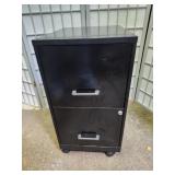 2 Drawer Metal File With Wheels  14 x 27" high