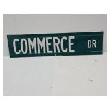 24" DBL Sided COMMERCE DR.  Metal Sign