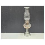 Vintage Oil Lamp Hand Painted 15" high