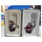 2 Tiny Bubbles Hallmark Santa Ornaments