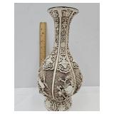 Ivory Dynasty Over Brass Asian Vase