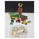 ARCOR Rubber Train Car, small Farm Toys, Yogi Bank