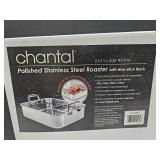 NEW Polished S.S. Roaster w Non Stick Rack