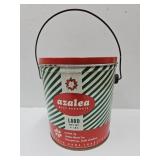 Vintage Advertising AZALEA 4LB Lard Can w Lid