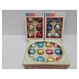 VTG Christmas Ornaments Sparkle Glitter +