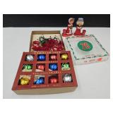 VTG Christmas ornaments, Napco Ware, +