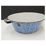Primitive Blue Swirl Granite Ware15" w