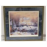 Thomas Kinkade " VICTORIAN CHRISTMAS II" 34 x30"