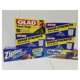 Ziploc Gal Size & Trash Bags 30 gal