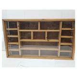 WAll Mount Heavy Shadow Box w Glass 20"X35"X3.5"dp