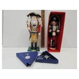 2 Nut Crackers & Swarovski Ornament