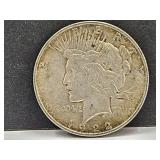 1922 D Silver Peace Dollar Coin