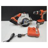 3 PC Black n Decker Tools VGC Works 1 New Battery