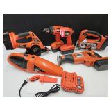 7 PC B & D Tools ALL WORK, VGC 3 New Batteries