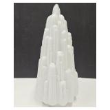 VTG Art Deco Milk Glass Waterfall Light Shade 17"h