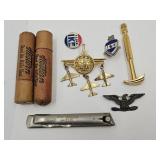 BBs, Political Button, Service Medals, +