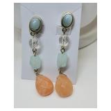 Vintage Clip Back Bead Earrings