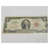 Red Seal 1963 2$ Currency Note