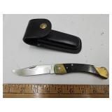 Schrade USA LB7 Knife w Craftsman Lthr Sheath
