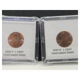 2 New 2025 Last Issue Penny Coins D & P