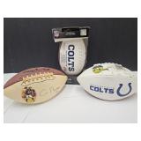 Collection of 3 COLTS Footballs, See Pictures