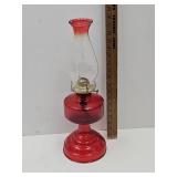 Red Ruby Flash  Homestead Oil Lamp