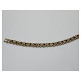 Gold Tone Bracelet w Black & White Stones