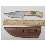 Damascus Knife with Sheath