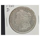 1921 D Silver Peace Dollar Coin