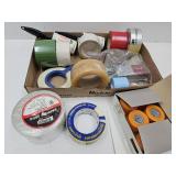 Lot of Assorted Tape, Lint Brushes, Time Tape, +