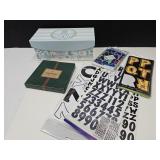 Longaberger Ornaments, Stickers, Box