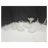 VTG Glass Funnels & Clear Glass Lot