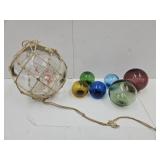 Lot of Glass Balls- 2" to 6" Nautical Decor