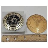 City of Muncie Indiana Emblem & Ball State