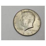 1967  Half Dollar 40 % Silver Coin