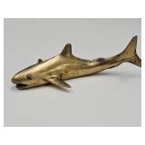 Vintage BRASS Shark  6" Long