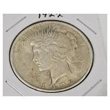 1922 Silver Peace One Dolar Coin