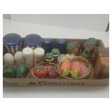 S & P Lot  Wood, Vegetables, Fruit ++
