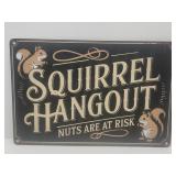 New Squirrel Sign Aluminum 12" x 8"